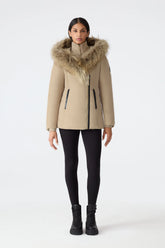 MACKAGE Adali-F Down Coat with Natural Fur Signature Mackage Collar at Gravity NYC